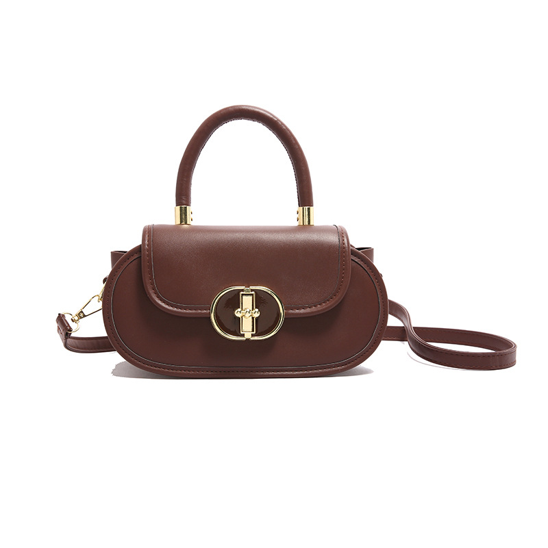 Bolso de diseño de nicho de textura 2024 invierno nuevo bolso de mujer moda manzana bloqueo mochila bolso de mano de estilo occidental