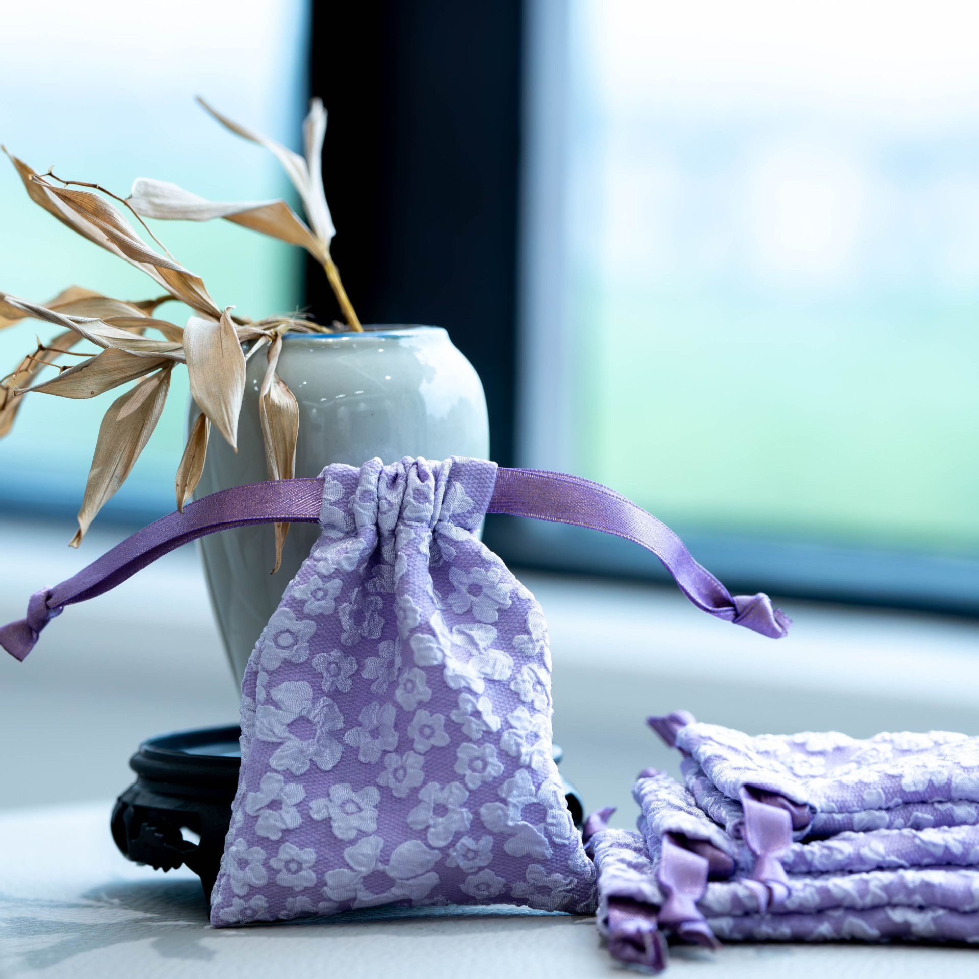 小碎花束口袋抽绳包首饰钥匙收口袋收纳伴手礼袋子礼品袋礼物