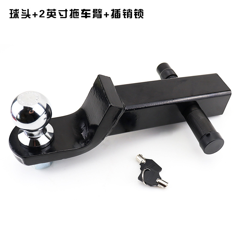 Fábrica directa de vehículos de modificación todoterreno accesorios caer 2 pulgadas 8 pulgadas brazo de remolque hueco negro rojo al por mayor