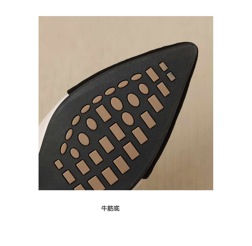 Sandal nữ gót thấp 2,5 cm mũi kín quai hậu phong cách tiểu hương — đen chi tiết 21