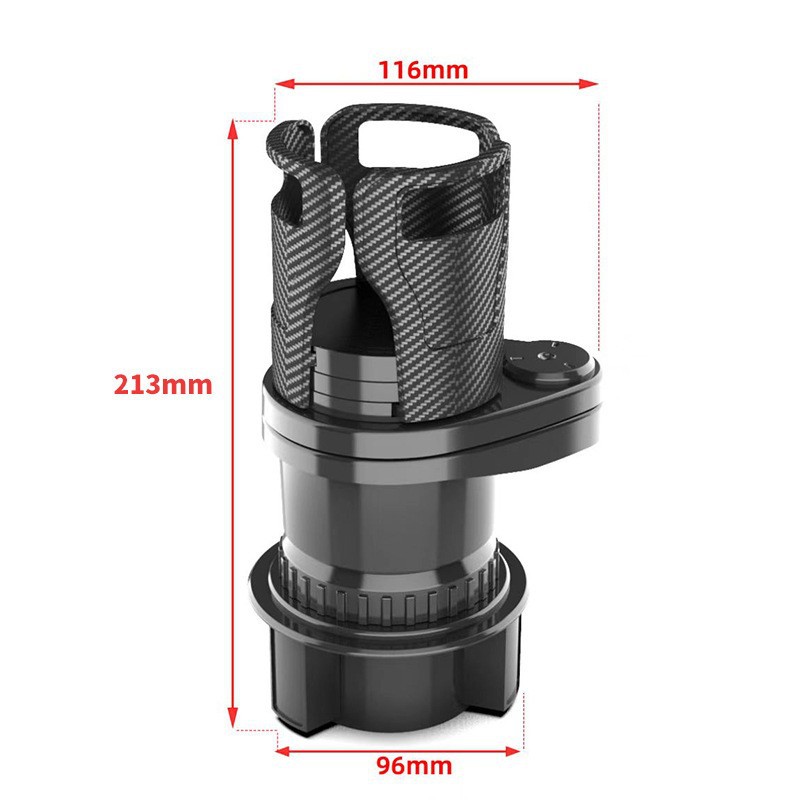 Fábrica al por mayor 2 - en - 1 porta tazas de automóviles de control central multifuncional portabebidas de camión hervidor porta tazas de almacenamiento