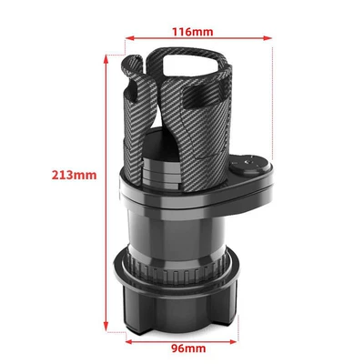 Two-In-One Car Cup Holder Central: Car cup holder/beverage holder