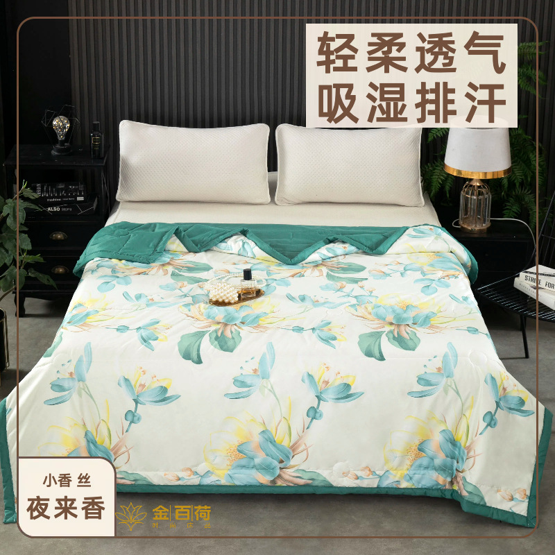 향기로운 실크 여름 퀼트 - 튜베로즈