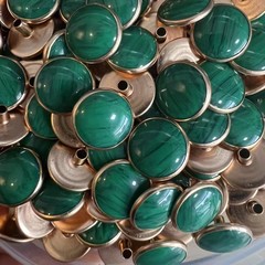 12-20 ミリメートルホット販売チャイナドレスセーター装飾アクセサリー模造ターコイズ樹脂ゴールドエッジボタン