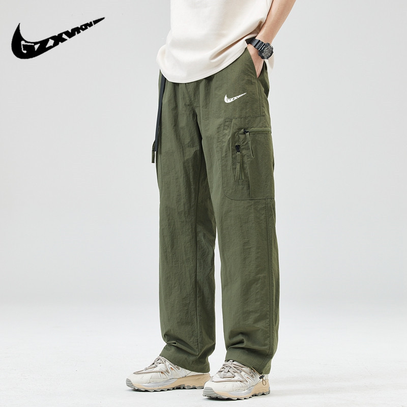 Pants Men's Spring & Fall New Mountain Style Outdoor Sports Leg Straight Two-Wear Multi-Pocket Workwear Casual Pants Men's Clothing