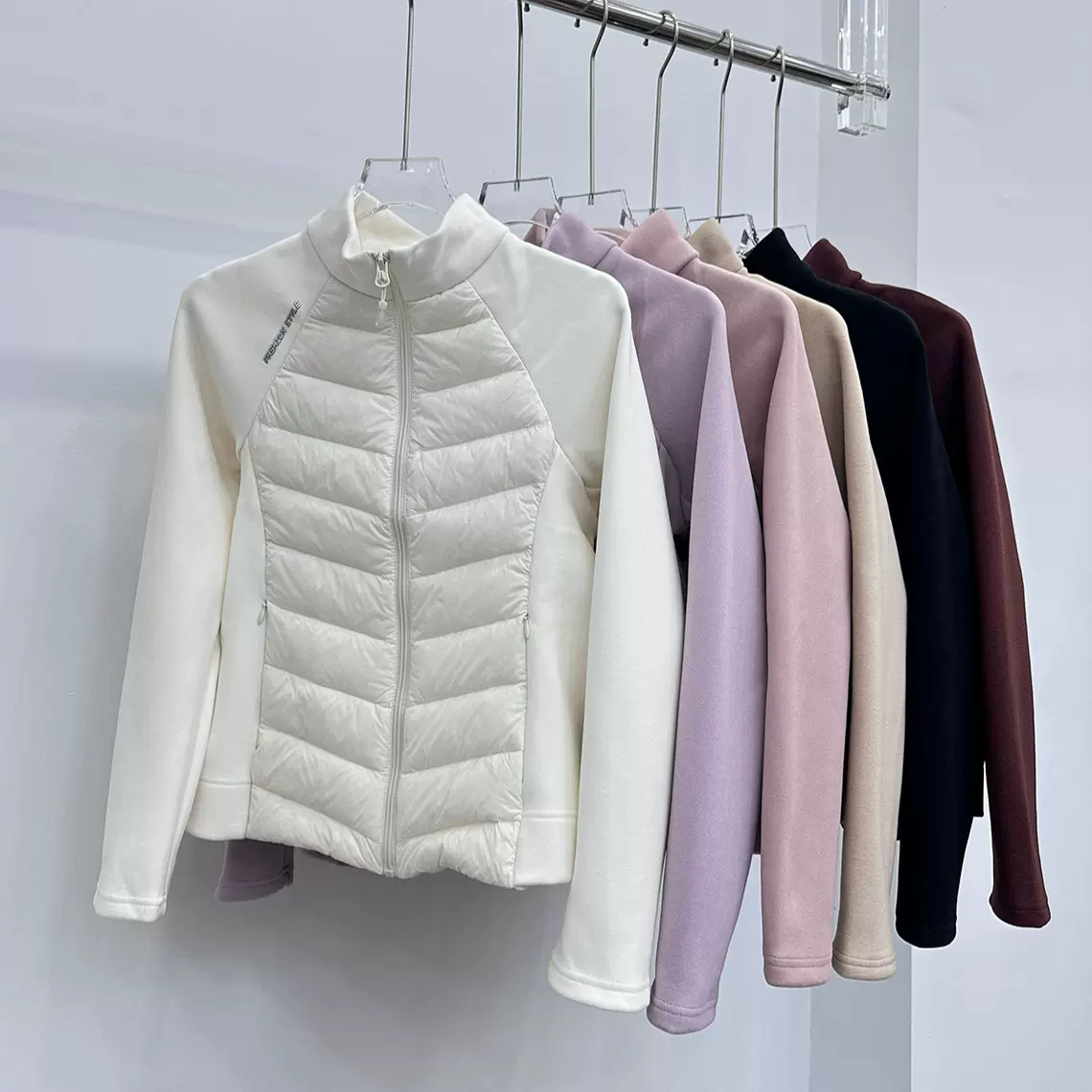 羽绒服冬季新款轻薄90白鸭绒内胆女上衣保暖运动外套瑜伽服秋冬