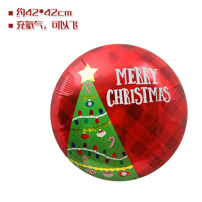 Tienda ventana Decoración Accesorios juguete globo Navidad caramelo muleta ancianos muñeco de nieve árbol de Navidad globo foto