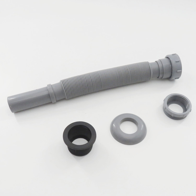 Basin vegetable basin mop pool downcomer universal telescopic plastic lengthened hose thickened corrosion-resistant anti-odor drain pipe