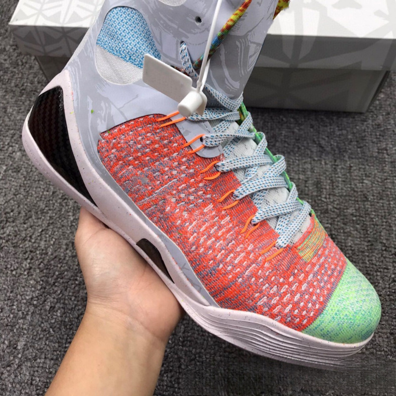 Kobe Bryant 9Th Generation Basketball Men's Shoes Kobe9Low Pure White Air Cushion Sneakers High Top 10 Rainbow Mandarin Duck Low Top Practical Replica