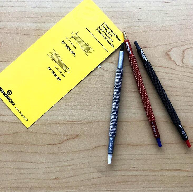 修表工具 瑞士原产 BERGEON 7404 胶头装针器 装针笔 手表装针