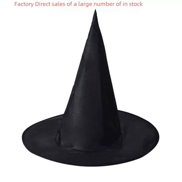Factory Direct Sales Halloween Hat Black Oxford Hat Children Adult Prom Witch Hat Magician Hat in Stock