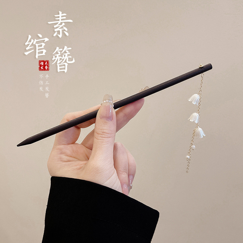 新しい中国風の合金の花のヘアピン、古代スタイルのヘアピン、ハイエンドの軽い高級タッセルヘアピン、ヘアアクセサリー卸売|undefined
