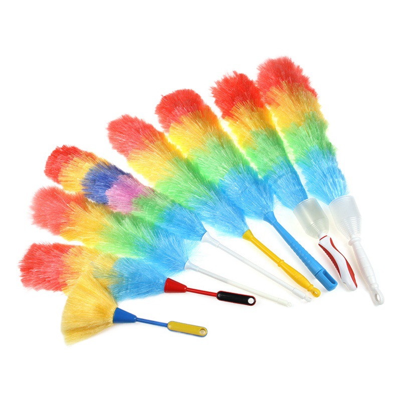 Colorful Feather Duster, Bendable, for Home Cleaning, Household and Car Use, Imitation Feather Dusting Brush