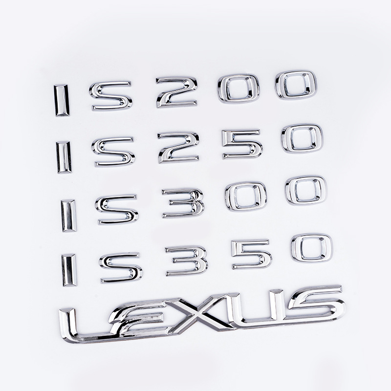 新しいレクサス IS200 ES 車のロゴテールステッカー RX270 レクサス文字ステッカーを NX200t ロゴに変更するのに適しています。|undefined