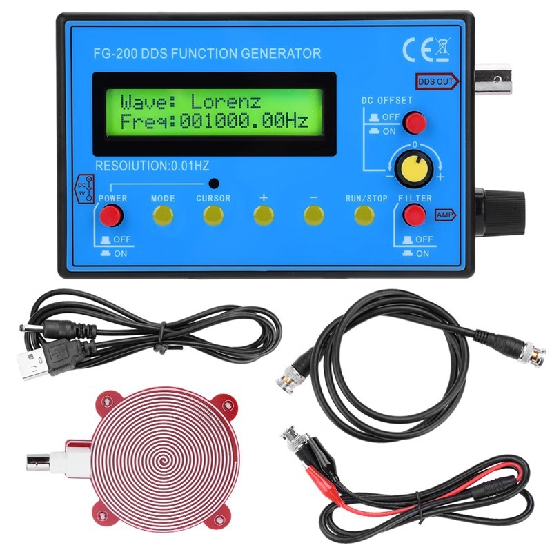 DDS功能信号发生器正弦波/方形/三角形/舒曼波输出频率FG-200模块