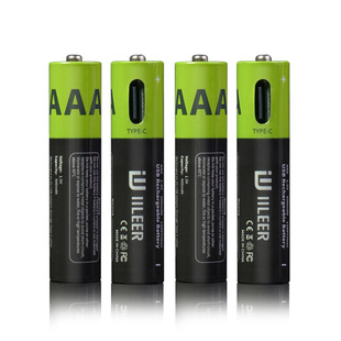 IILEER AAA�ɳ���늳�1.5V 500mAh 650mWh������Type-C���늳�