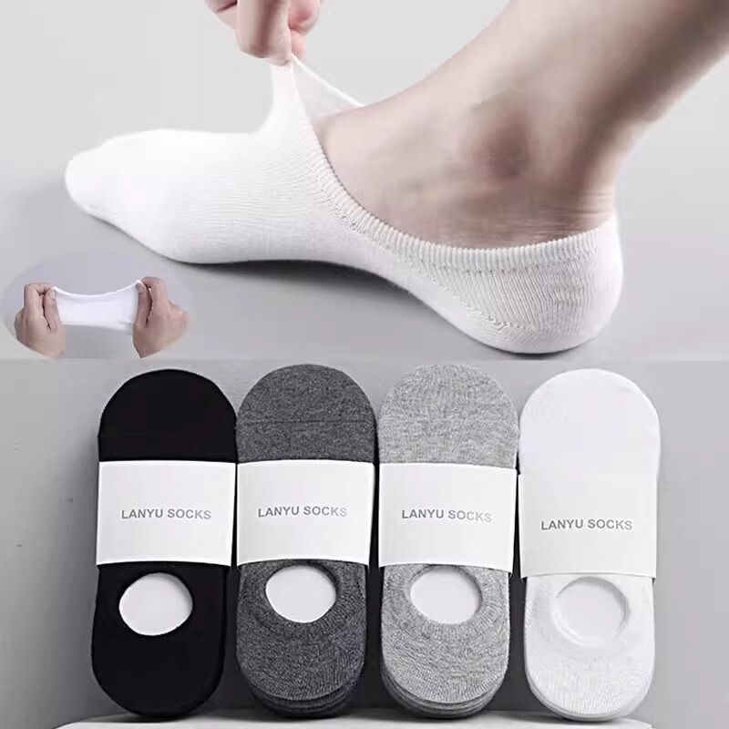 Summer Socks for Men, Thin Style, Solid Color, Invisible, Non-Slip, Anti-Odor, Sweat-Absorbent, Pure Cotton, Versatile Business Men's Boat Socks Summer Socks for Men, Thin Style, Solid Color, Invisible, Non-Slip, Anti-Odor, Sweat-Absorbent, Pure Cotton, Versatile Business Men's Boat Socks