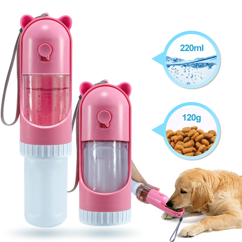 Procesamiento de tazas de agua para mascotas personalizadas, portátiles de doble uso para exteriores, fáciles de transportar, de alta practicidad, múltiples funciones, tazas de agua