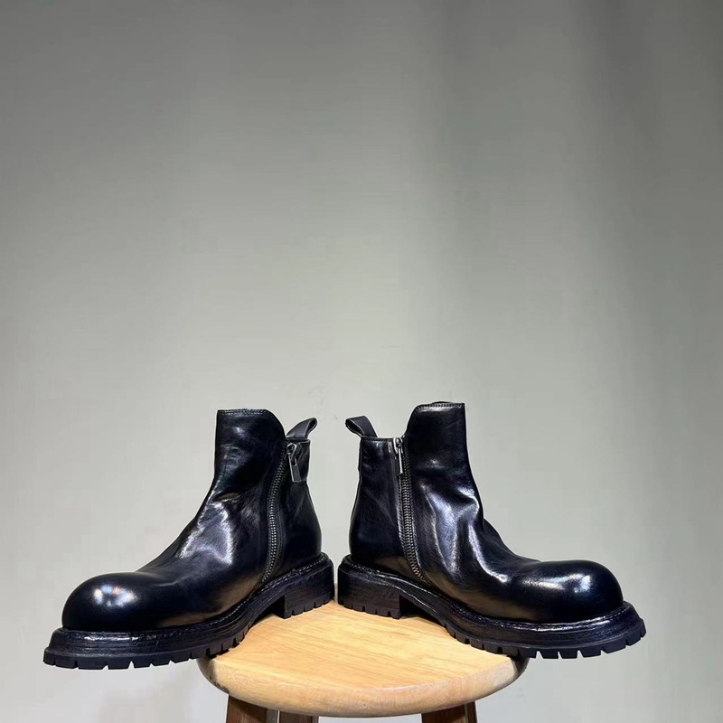 Y’s ワイズ　SHINING LEATHER BACK ZIP BOOTS Y's ワイズ SHINING LEATHER BACK ZIP BOOTS Amazon.com | OSSTONE Men