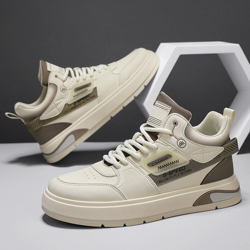 2024 осень новая толстая подошва увеличивает досуг, дикие кроссовки, повседневные виды спорта на открытом воздухе, шнуровка модная мужская обувь