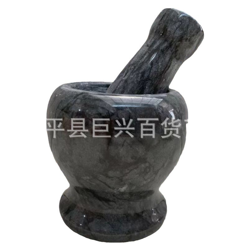 Mortero Machacador para Ajo de Piedra Natural Manual para Cocina Doméstica