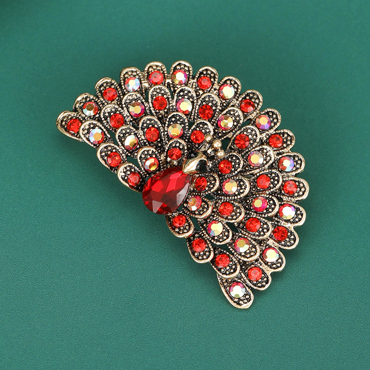 16g Weight Rhinestones Inlay Material Brooches Classification Banquet Occasion Alloy Material Peacock Pattern All Seasons Season Women's Gender Inlay Design Retro Style Retro Pin Peacock Alloy Inlay Rhinestones Women's Brooches 43