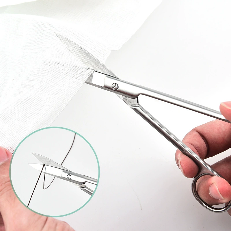 Postoperative scissors stainless steel, gauze teaching aids