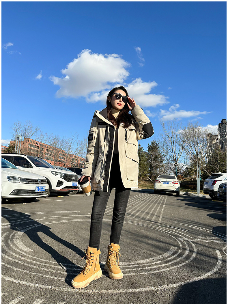 Herrskor Northeast Snökängor Vinter Damstövlar Äkta Läder och Päls Ull Varm Tjock Botten Halkfri Martinstövlar Plus Sammet_voghion.com