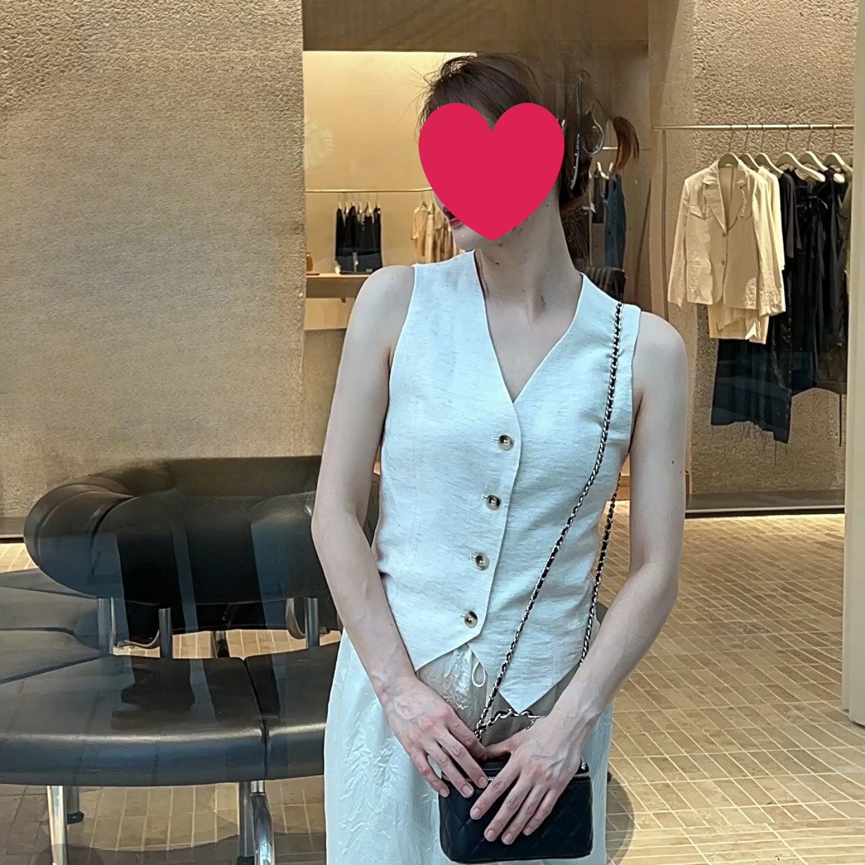 Elegant Vest Summer Thin Women's Outerwear 2025 New Slim Short Sleeveless Suit Linen V-Neck Vest