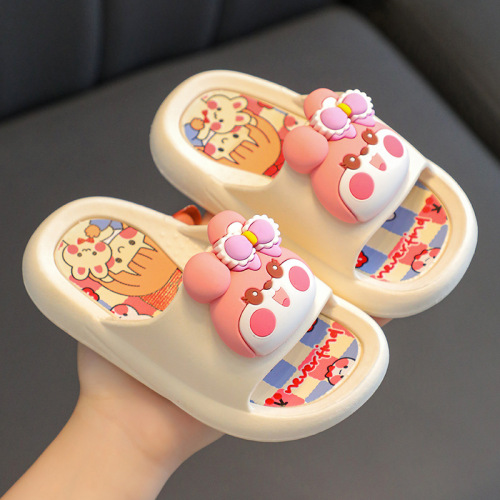 Children's Slippers Wholesale for Boys and Girls, Middle Children, Baby 3D Cartoon Home Slippers with Non-slip Soft Sole and Summer Cooling