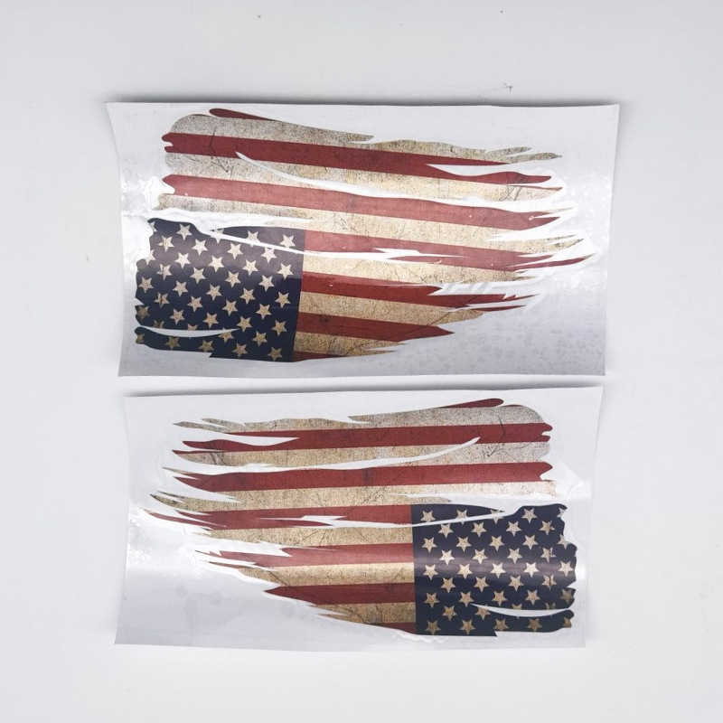 Bandera americana parabrisas pegatina camión portón trasero calcomanía pickup camión pegatina transfronterizo e-commerce coche suministros image 3