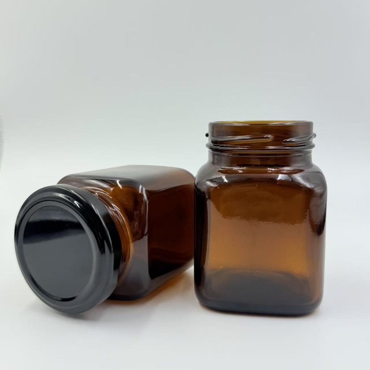 现货供应茶色避光枇杷膏秋梨膏包装瓶滋补膏瓶子中药瓶阿胶包装瓶