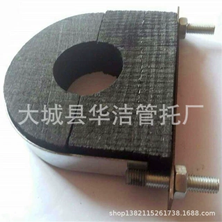 大城县华洁管托厂定制空调木管托隔冷风管垫木保冷支承块橡塑管托