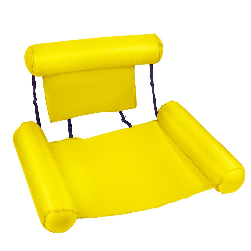 천 커버 플로팅 의자 노란색 (공기 공급 실린더)