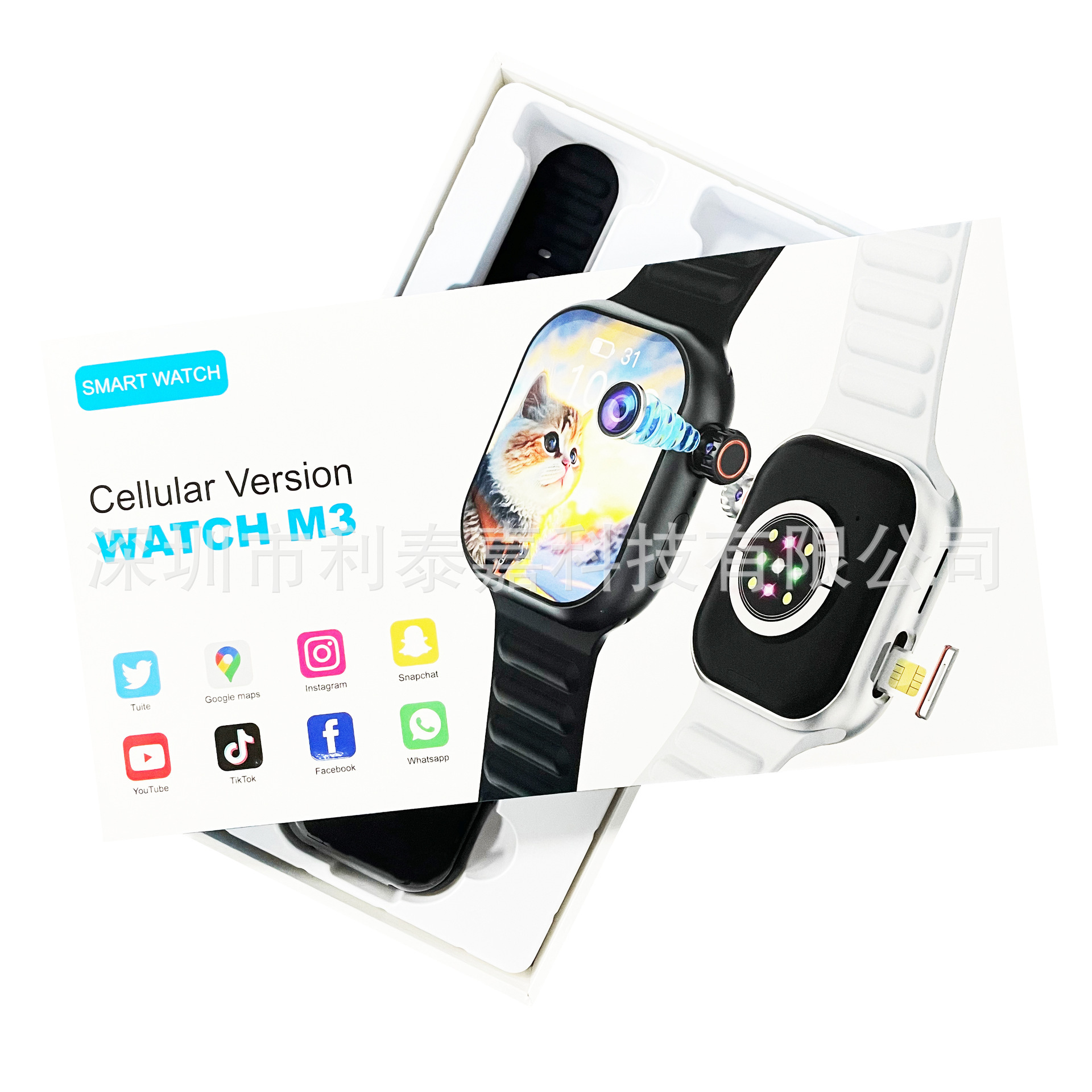 B29 Smart Watch With 5g Sim Card, Full Network Compatibility, Rotating...