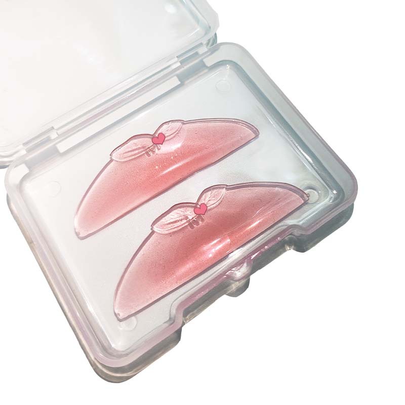 国境を越えた卸売ケラチンまつげリフト新しい 1 ペアゼリー桃まつげシリコーン自己粘着アイパッド洗える