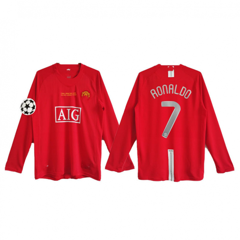 Nike x Manchester United Retro 2008 Home Ronaldo Final Moscow Jersey Red