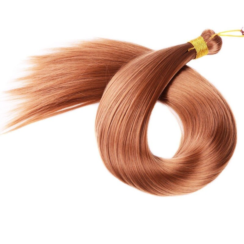 European and American Style Latin American Curly Straight Hair with Simulated Silk Soft Hair Extensions, Upgraded Silky Braids, Wig Braids