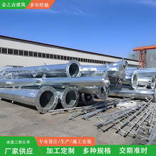 定制单双回路电力钢管杆 10-110KV 直线转角耐张钢杆锥形钢管杆