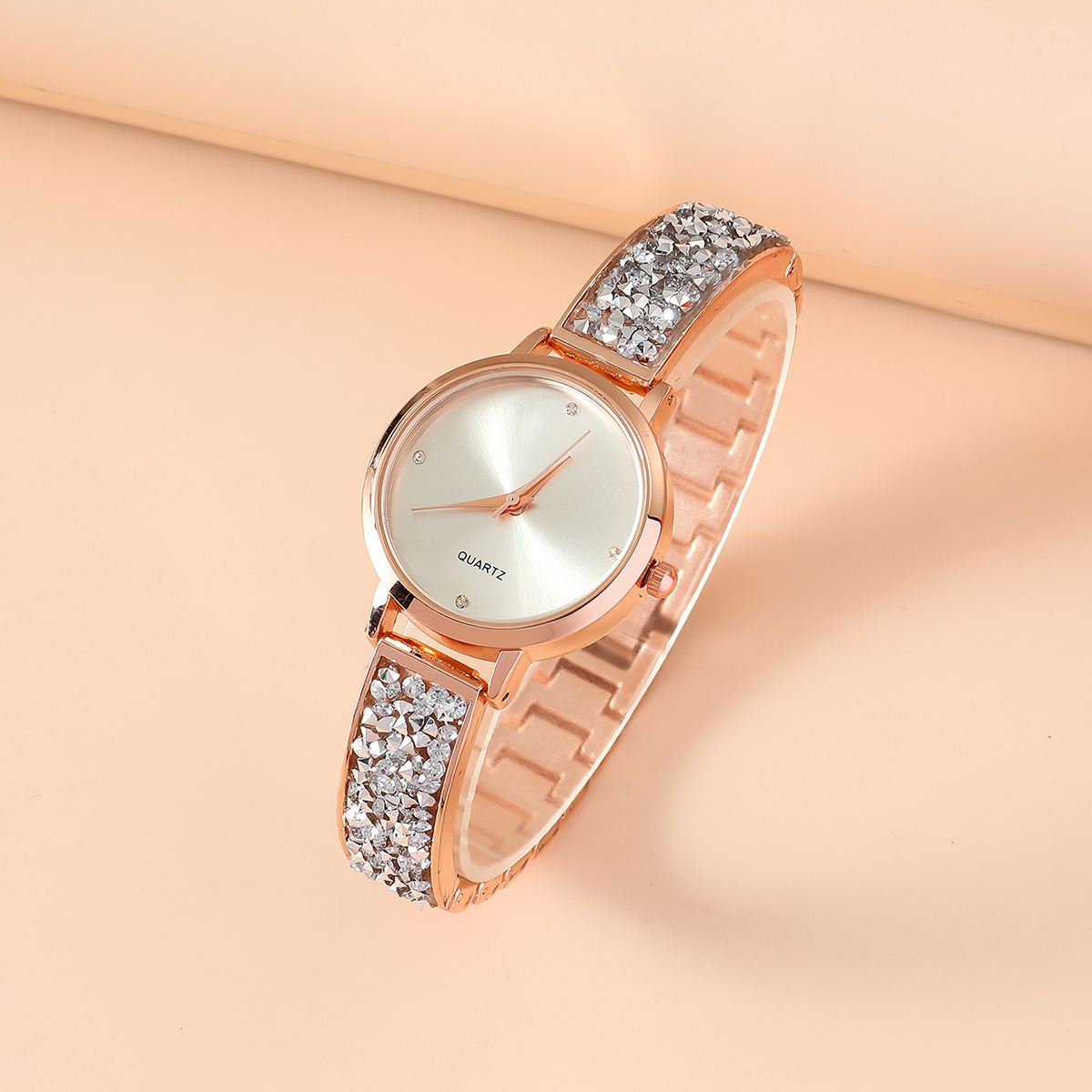 Nuevo conjunto de reloj para mujer, moda ins, estilo mariposa, reloj de cuarzo, pulsera, anillo, pendientes, collar_voghion.com