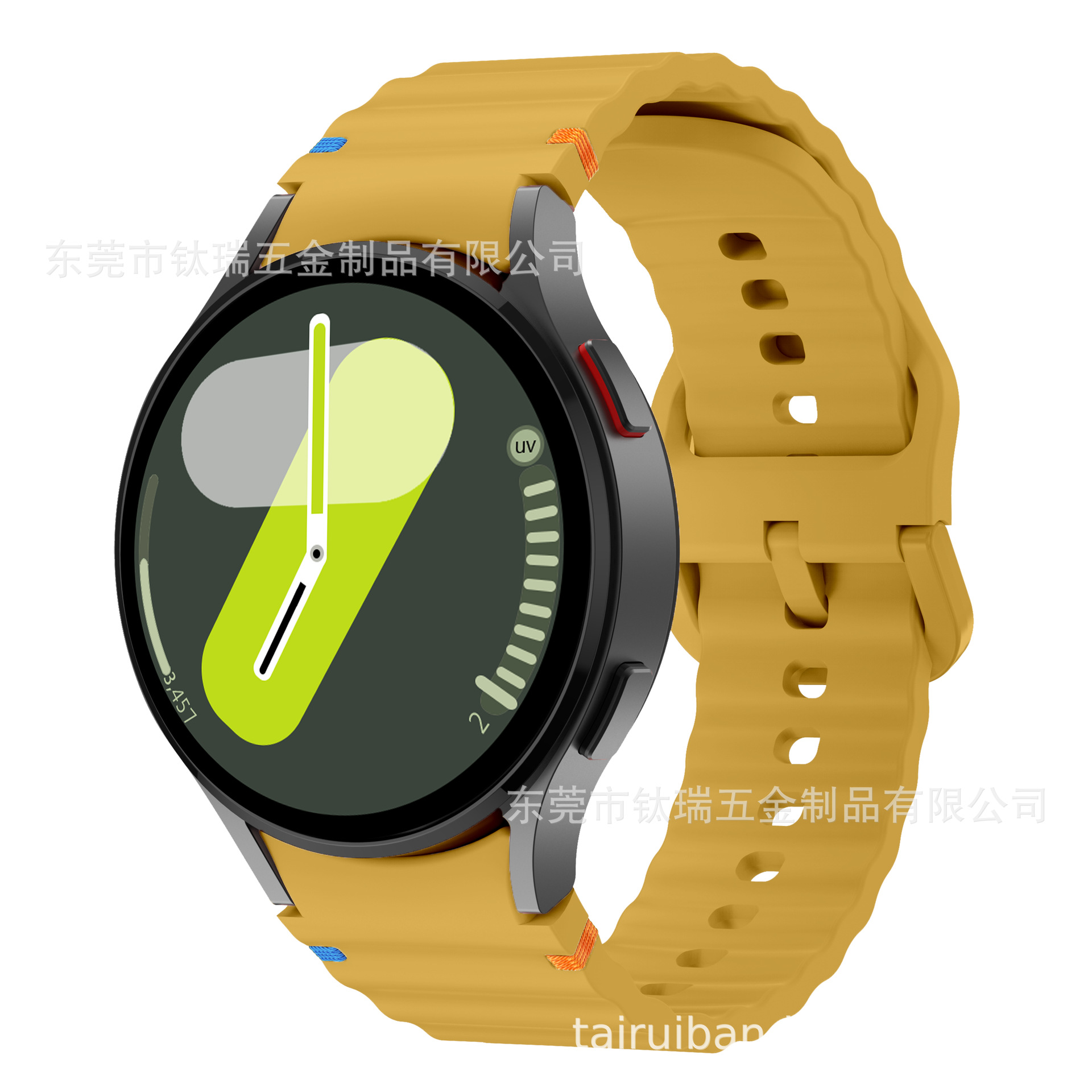 Applicable to the official Galaxy watchFE/6/5/4 with wavy seam silicone strap of Samsung Watch 7 undefined