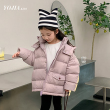 清仓款 女童羽绒服冬装洋气杜邦三防女孩面包服加厚保暖儿童外套