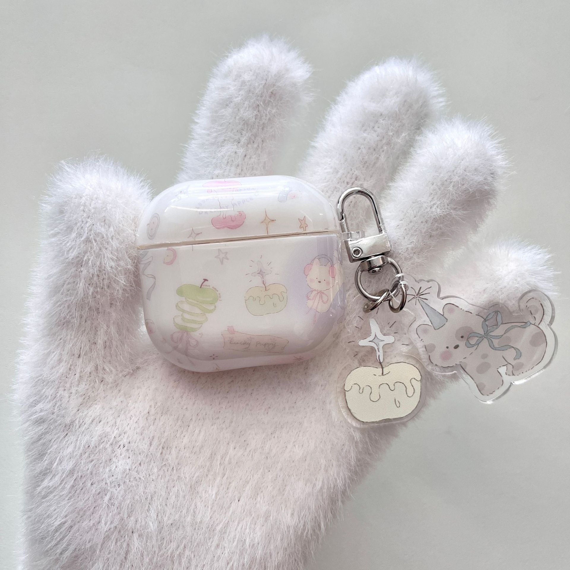 Perfumado cereza perrito de manzana para Airpods3/4a generación de dibujos animados Pro2 auriculares airpods1/2 colgante