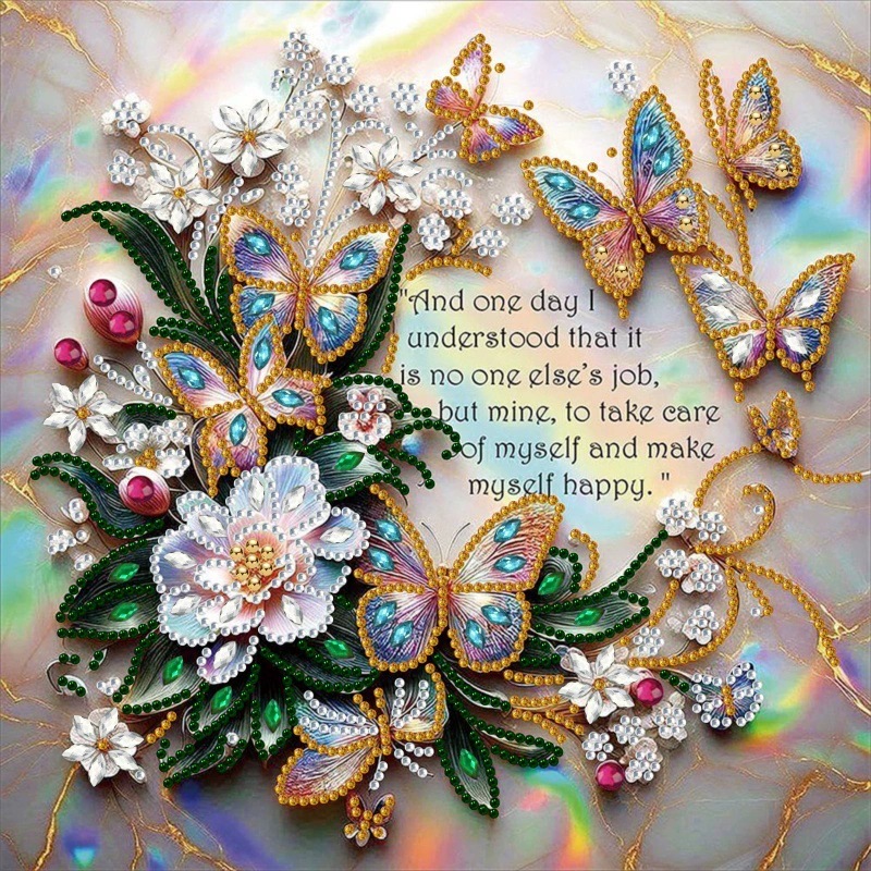 Pintura de Diamantes 5D con Forma Irregular de Princesa de Fantasía, Pintura de Diamantes DIY, Pintura de Diamantes con Puntos de Cristal, 30×30