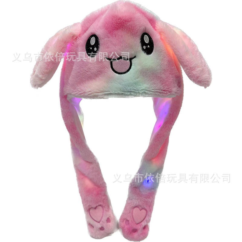 经典兔-粉色扎染