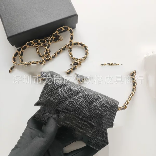 Factory Direct Sale Mini Square Bag for Women 2026 New Chain Bag Genuine Leather Quilted Crossbody Bag Fashionable Versatile Shoulder Bag