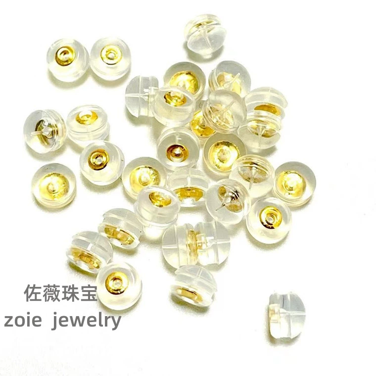 Ювелирные изделия Zuowei 18K золото Силиконовые K золото аксессуары для берушей розовое золото G18K золото беруши серьги шпильки аксессуары оптом