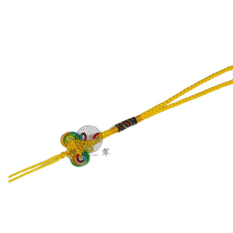 Разноцветный подвесной фонарь из нефритовой нити с узлом и кисточкой, аксессуар для сумки