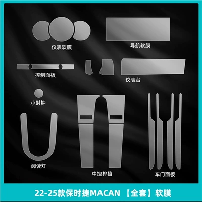 Interior Protection Air Conditioning Panel | Car interior film - 22-25-porsche-macan-full-set-of-soft-film
