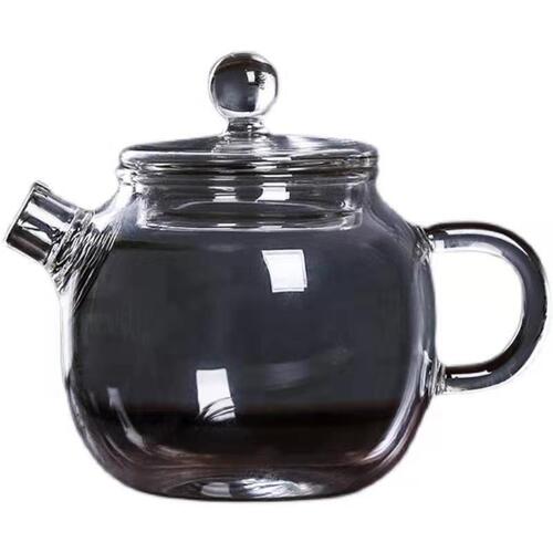 Glass small teapot small giant wheel tea pot high borosilicate glass with lid teapot small tea pot tea brewing pot 150ml pot